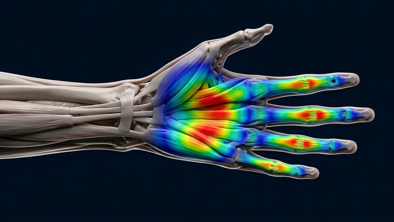 Human Factors Palmar Contact Heatmap