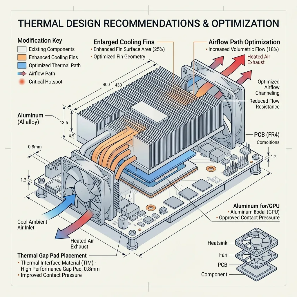 Thermal design recommendations diagram
